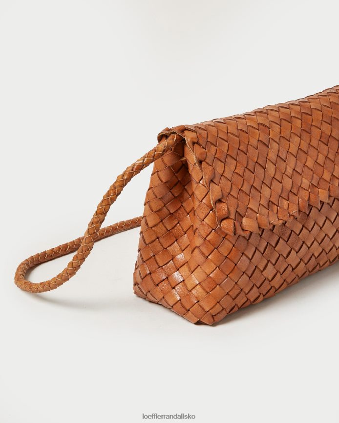 Kvinder Loeffler Randall mabel brun skuldertaske tømmer poser P64XZ4401