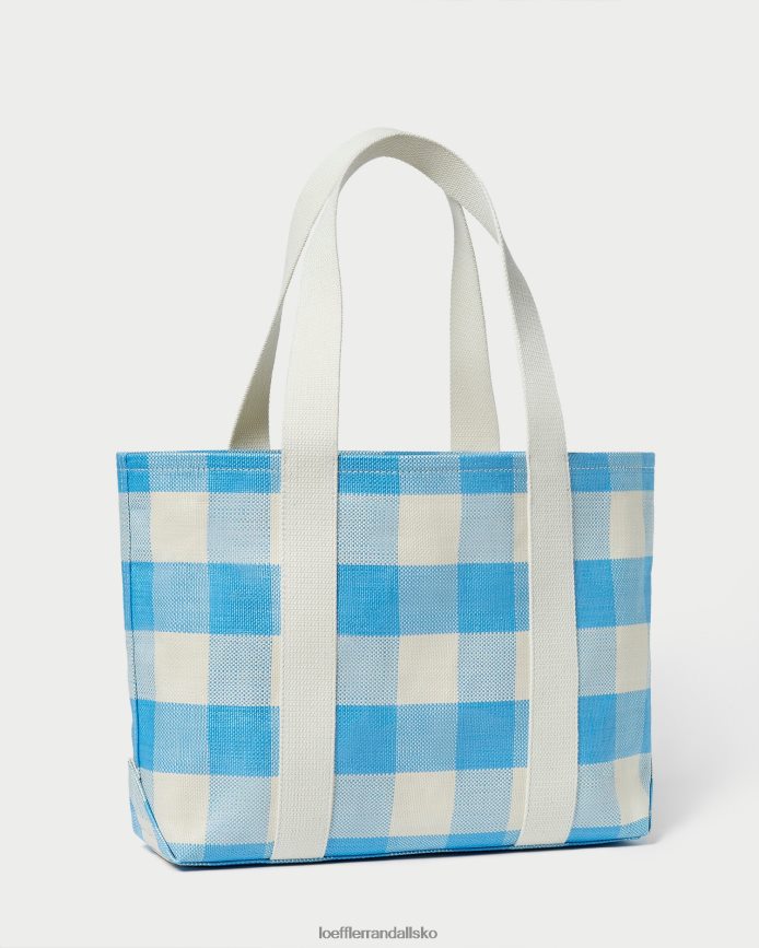 Kvinder Loeffler Randall bennett medium pose blå gingham poser P64XZ4319