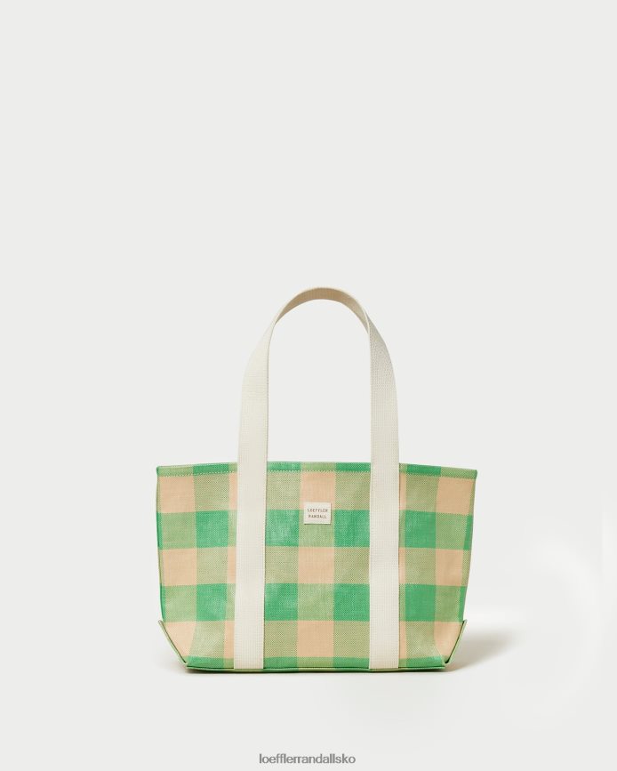 Kvinder Loeffler Randall bennett medium pose grøn/butterscotch gingham poser P64XZ4314
