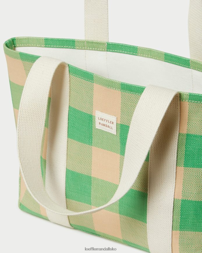 Kvinder Loeffler Randall bennett medium pose grøn/butterscotch gingham poser P64XZ4314