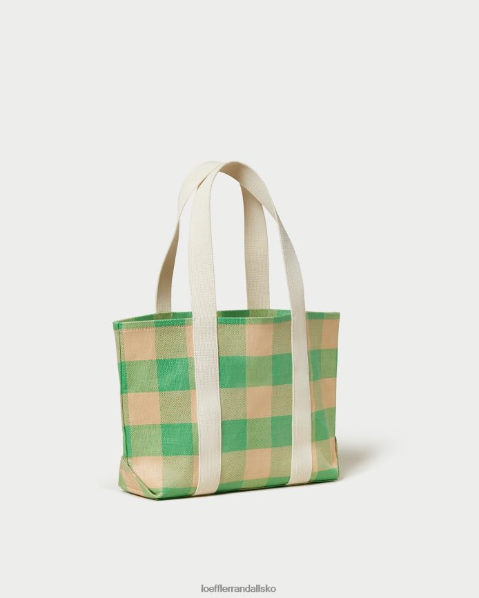 Kvinder Loeffler Randall bennett medium pose grøn/butterscotch gingham poser P64XZ4314