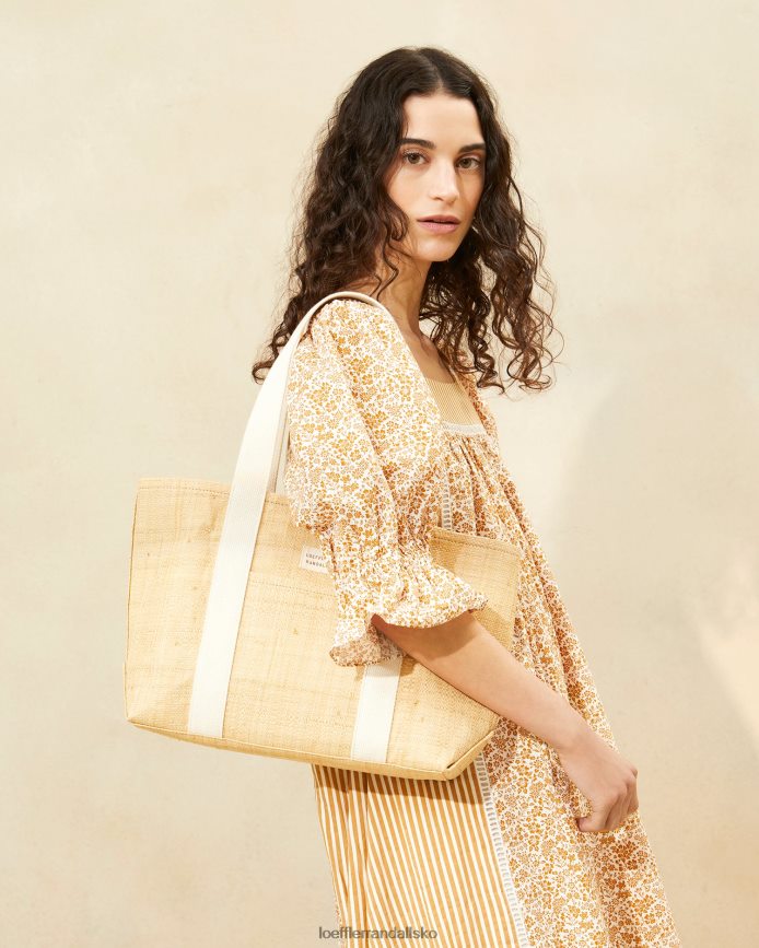 Kvinder Loeffler Randall bennett medium pose naturlig raffia poser P64XZ4316