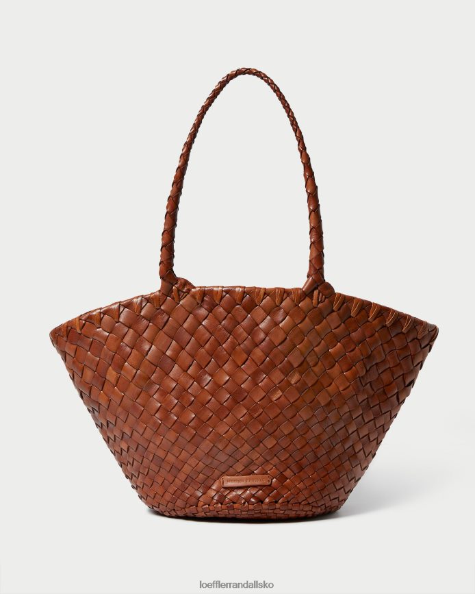 Kvinder Loeffler Randall kai vævet læder tote tømmer poser P64XZ4318