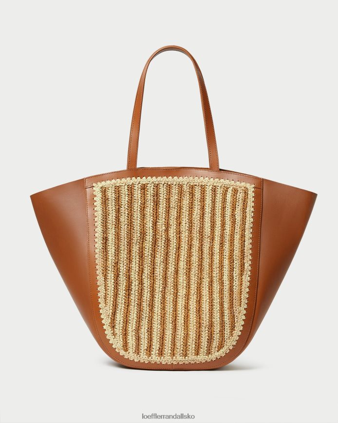 Kvinder Loeffler Randall katia bevinget tote naturlig/brun/cognac poser P64XZ4321