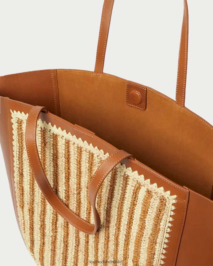 Kvinder Loeffler Randall katia bevinget tote naturlig/brun/cognac poser P64XZ4321