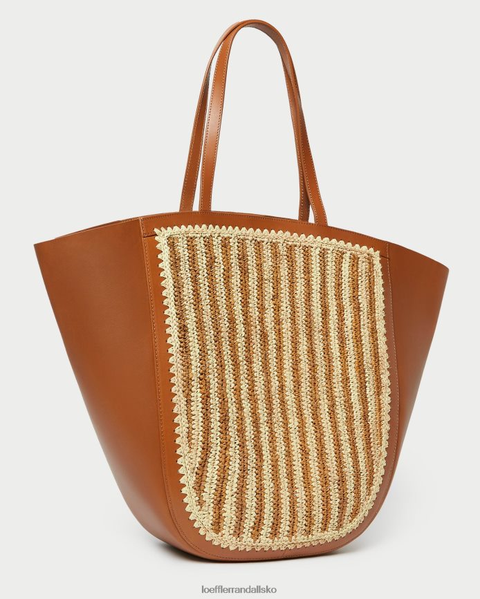 Kvinder Loeffler Randall katia bevinget tote naturlig/brun/cognac poser P64XZ4321