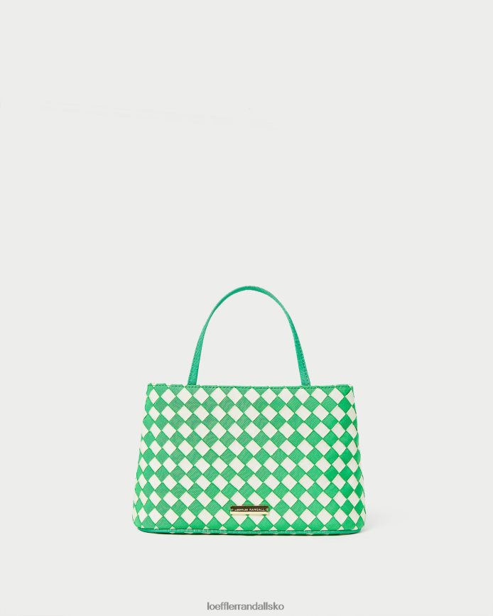 Kvinder Loeffler Randall minow mini tote grøn/creme poser P64XZ4320
