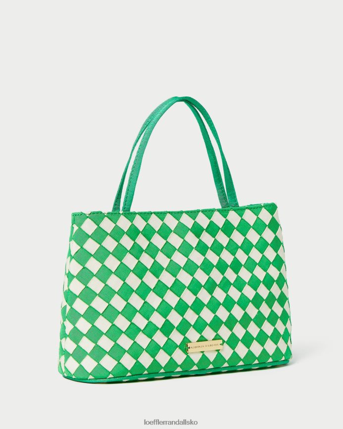 Kvinder Loeffler Randall minow mini tote grøn/creme poser P64XZ4320
