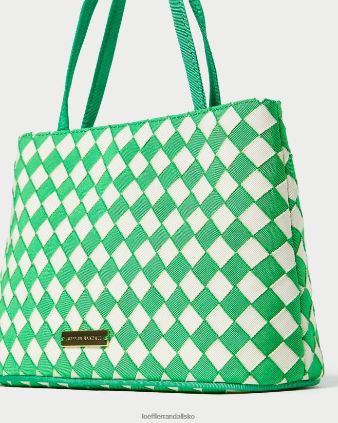 Kvinder Loeffler Randall minow mini tote grøn/creme poser P64XZ4320