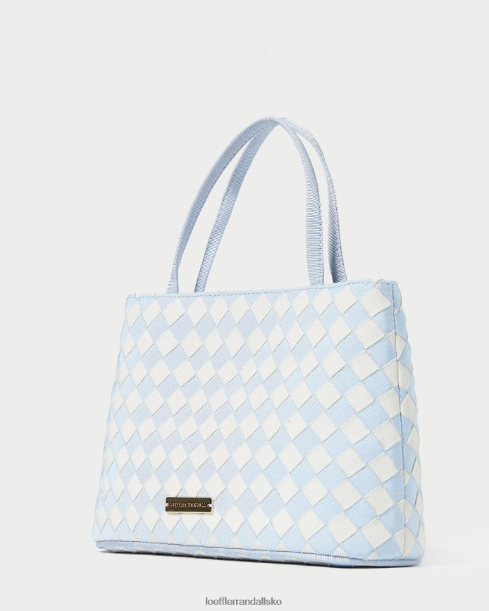 Kvinder Loeffler Randall minow mini tote lyseblå/creme poser P64XZ4317