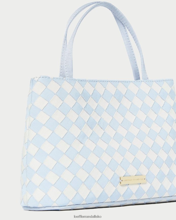 Kvinder Loeffler Randall minow mini tote lyseblå/creme poser P64XZ4317
