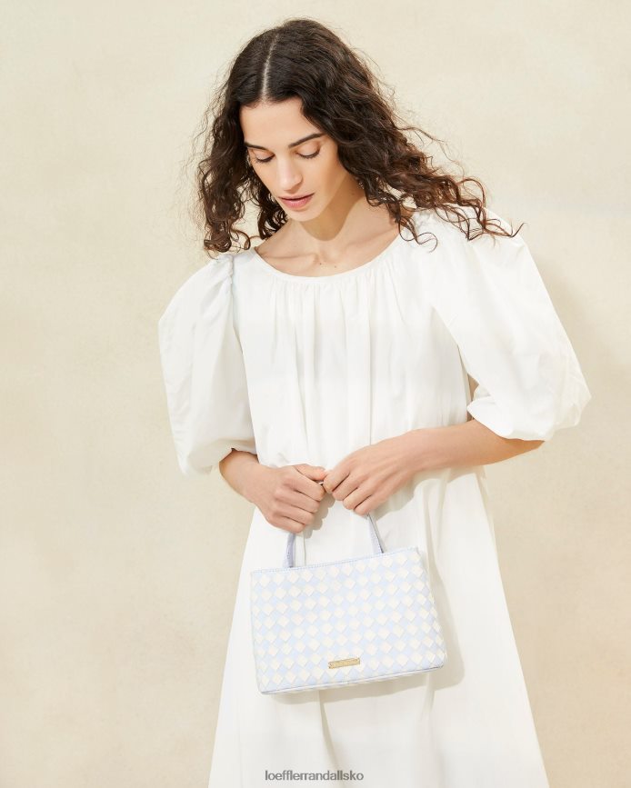 Kvinder Loeffler Randall minow mini tote lyseblå/creme poser P64XZ4317