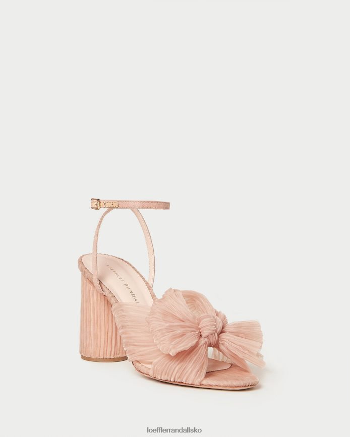 Kvinder Loeffler Randall camellia plisseret sløjfehæl skønhed sko P64XZ411