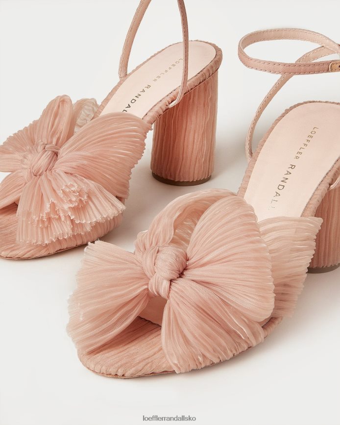 Kvinder Loeffler Randall camellia plisseret sløjfehæl skønhed sko P64XZ411