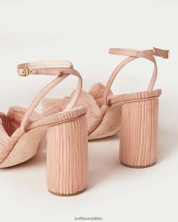 Kvinder Loeffler Randall camellia plisseret sløjfehæl skønhed sko P64XZ411