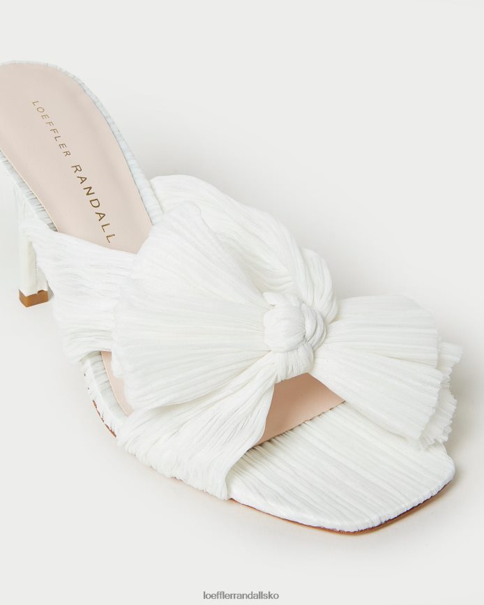 Kvinder Loeffler Randall claudia plisseret sløjfemule perle sko P64XZ473