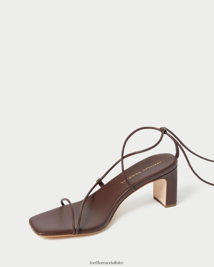 Kvinder Loeffler Randall cosette ankel wrap hæl chokolade sko P64XZ486