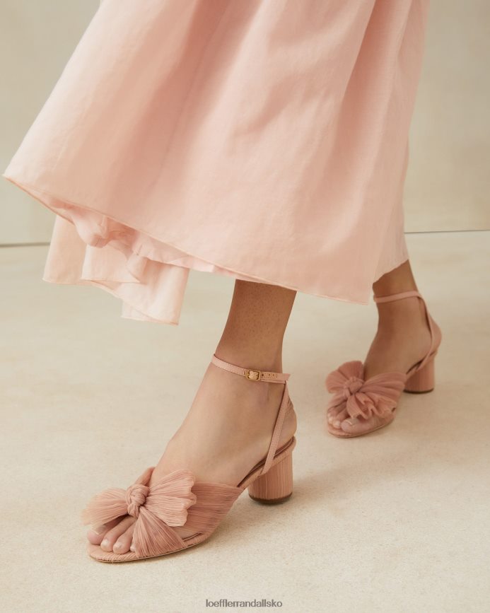 Kvinder Loeffler Randall dahlia plisseret sløjfehæl skønhed sko P64XZ430
