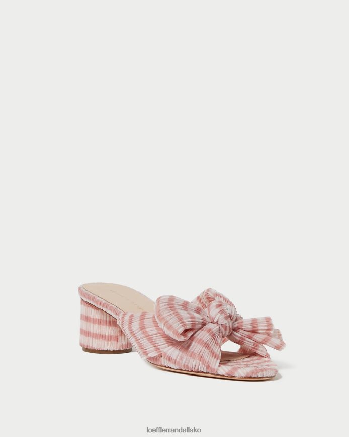 Kvinder Loeffler Randall emilia bue hæl blød pink gingham sko P64XZ479