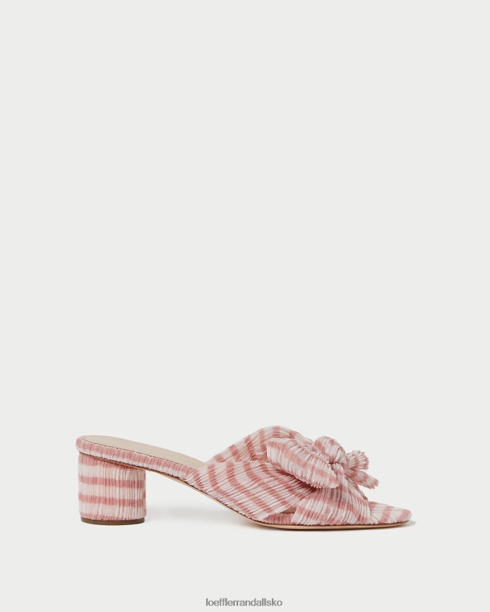 Kvinder Loeffler Randall emilia bue hæl blød pink gingham sko P64XZ479