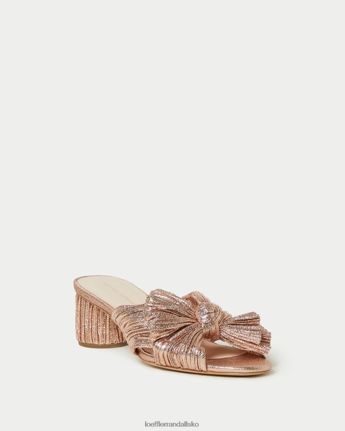 Kvinder Loeffler Randall emilia plisseret sløjfehæl klit sko P64XZ463
