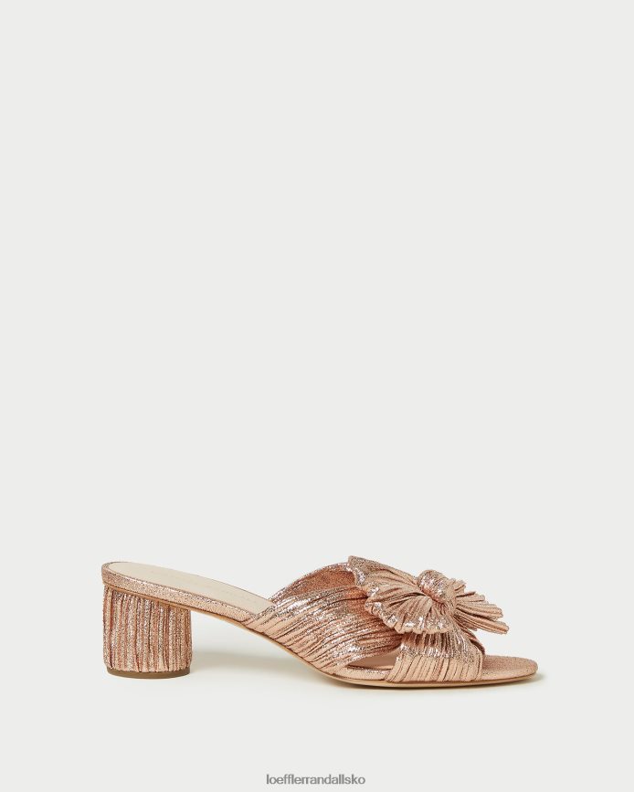 Kvinder Loeffler Randall emilia plisseret sløjfehæl klit sko P64XZ463