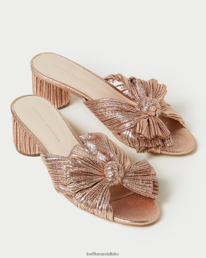 Kvinder Loeffler Randall emilia plisseret sløjfehæl klit sko P64XZ463