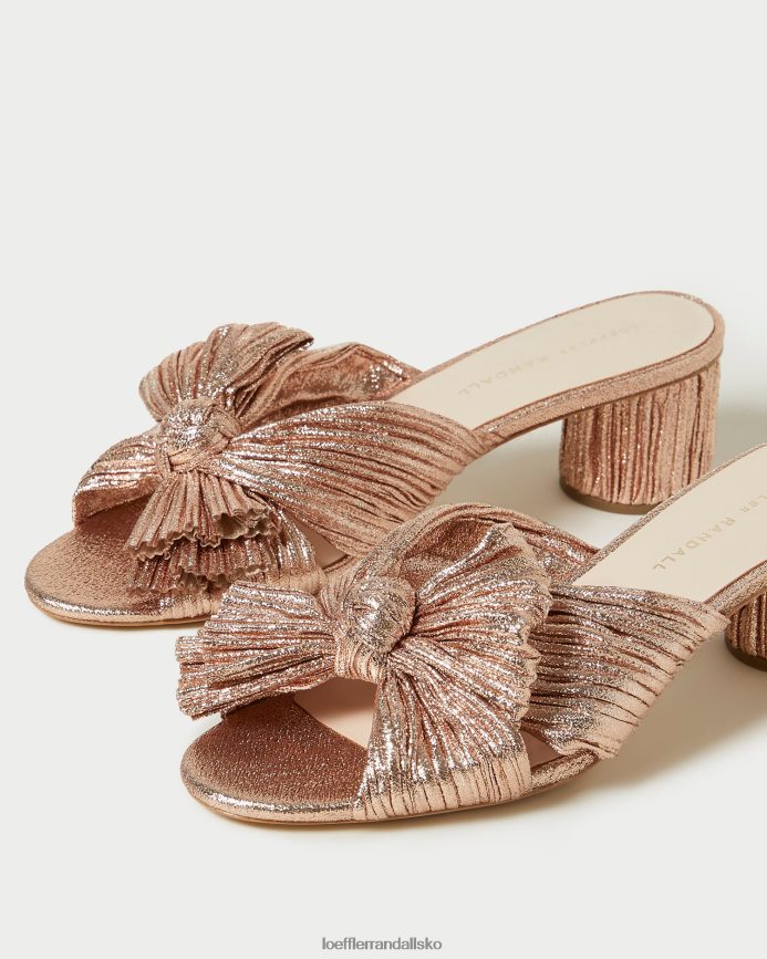 Kvinder Loeffler Randall emilia plisseret sløjfehæl klit sko P64XZ463