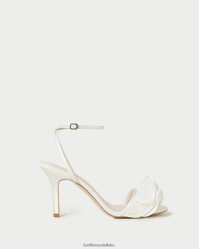Kvinder Loeffler Randall estella sandal med flæsehæl perle sko P64XZ442