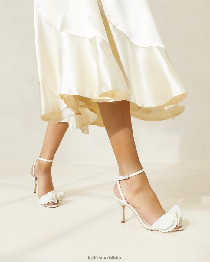 Kvinder Loeffler Randall estella sandal med flæsehæl perle sko P64XZ442