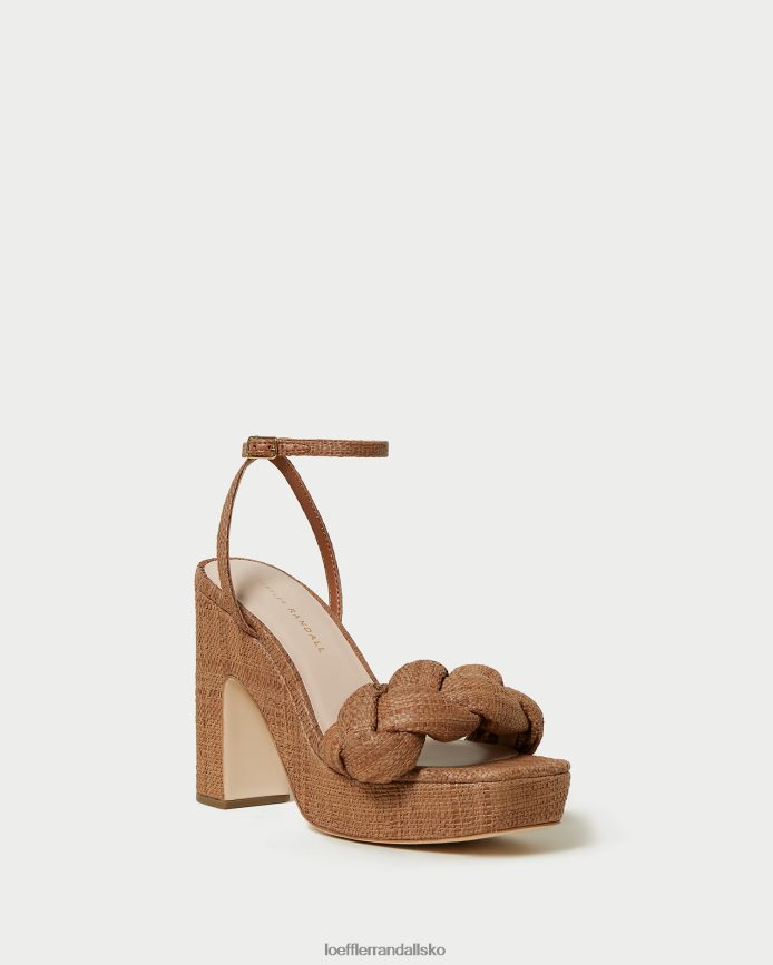 Kvinder Loeffler Randall fae platform hæl Brun sko P64XZ456