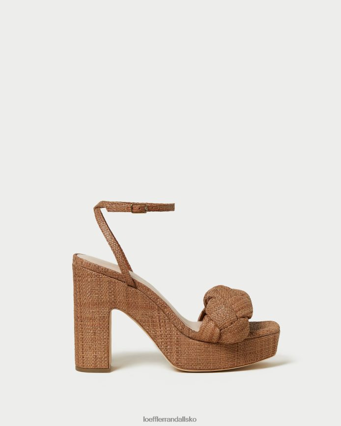 Kvinder Loeffler Randall fae platform hæl Brun sko P64XZ456