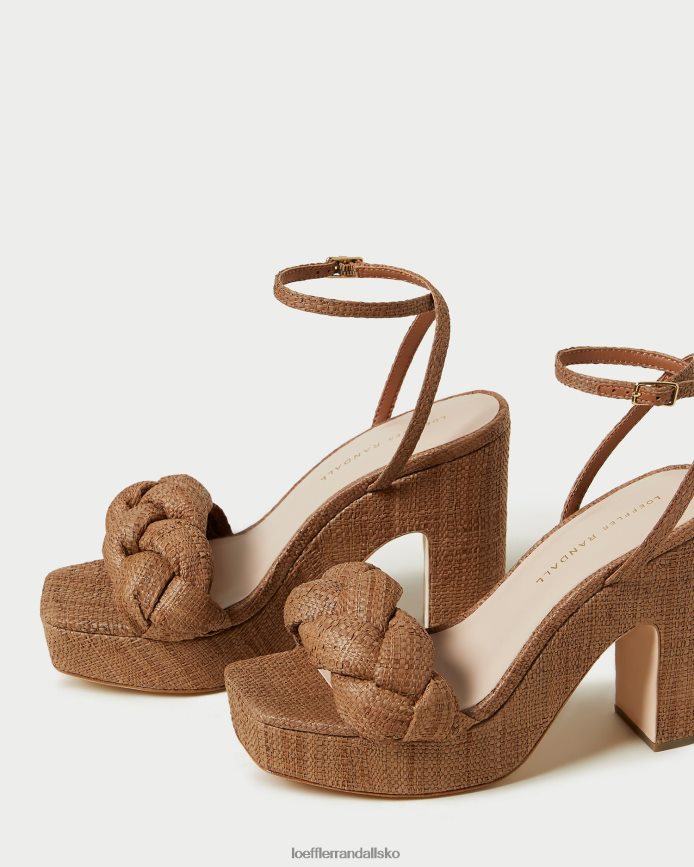 Kvinder Loeffler Randall fae platform hæl Brun sko P64XZ456