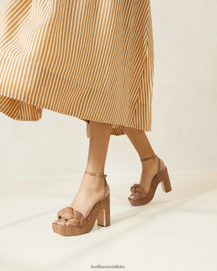 Kvinder Loeffler Randall fae platform hæl Brun sko P64XZ456