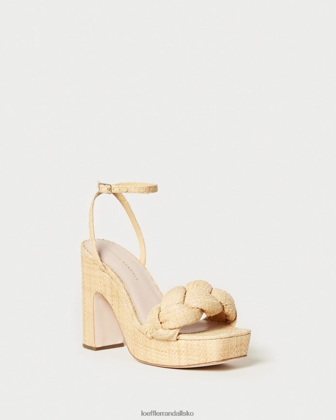 Kvinder Loeffler Randall fae platform hæl naturlig sko P64XZ421