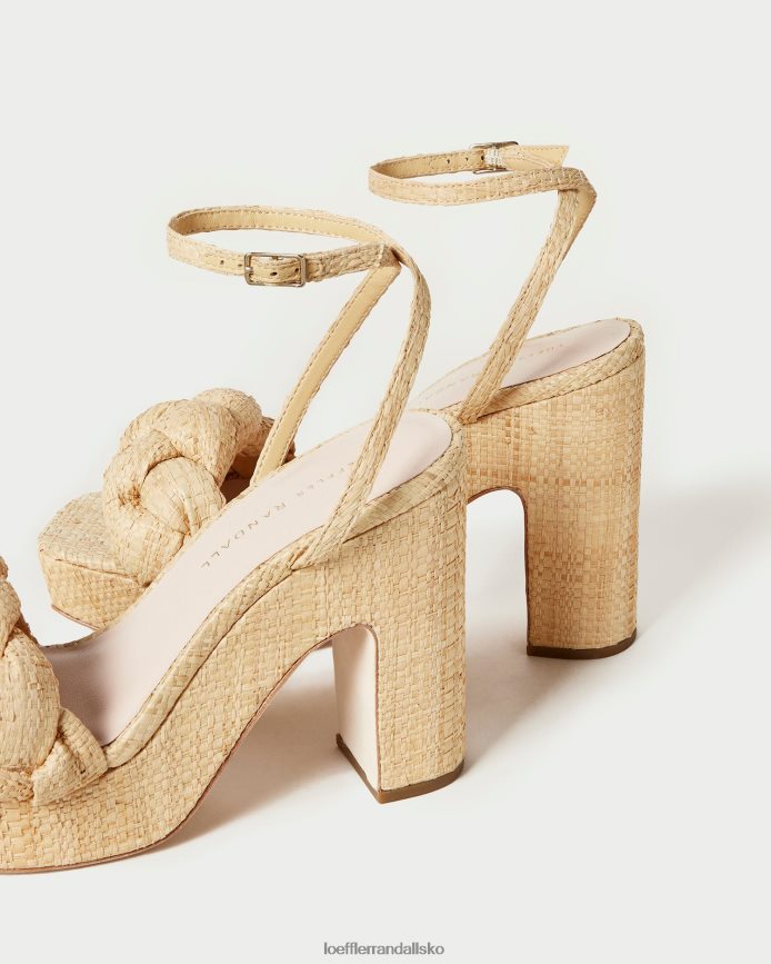 Kvinder Loeffler Randall fae platform hæl naturlig sko P64XZ421