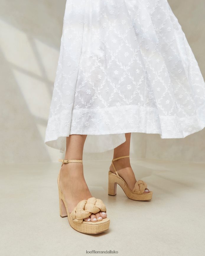 Kvinder Loeffler Randall fae platform hæl naturlig sko P64XZ421