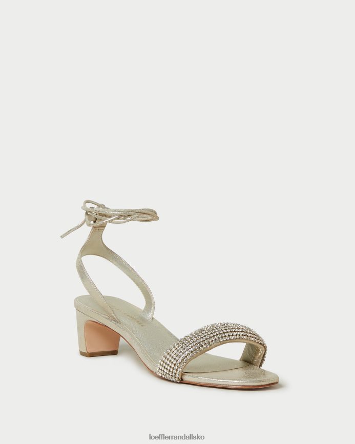 Kvinder Loeffler Randall jackie sandal med mellemhæl cappuccino sko P64XZ470