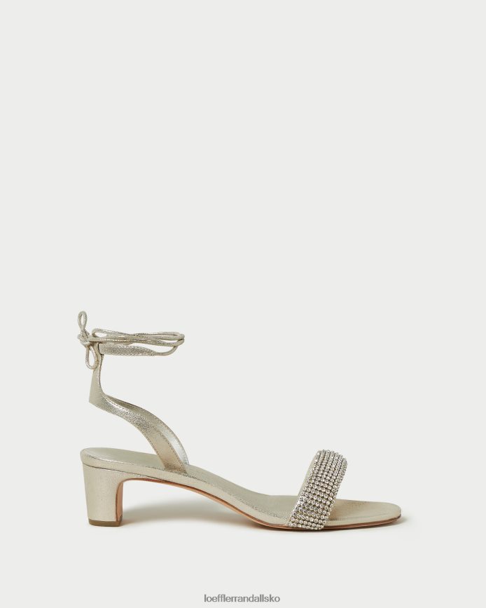 Kvinder Loeffler Randall jackie sandal med mellemhæl cappuccino sko P64XZ470