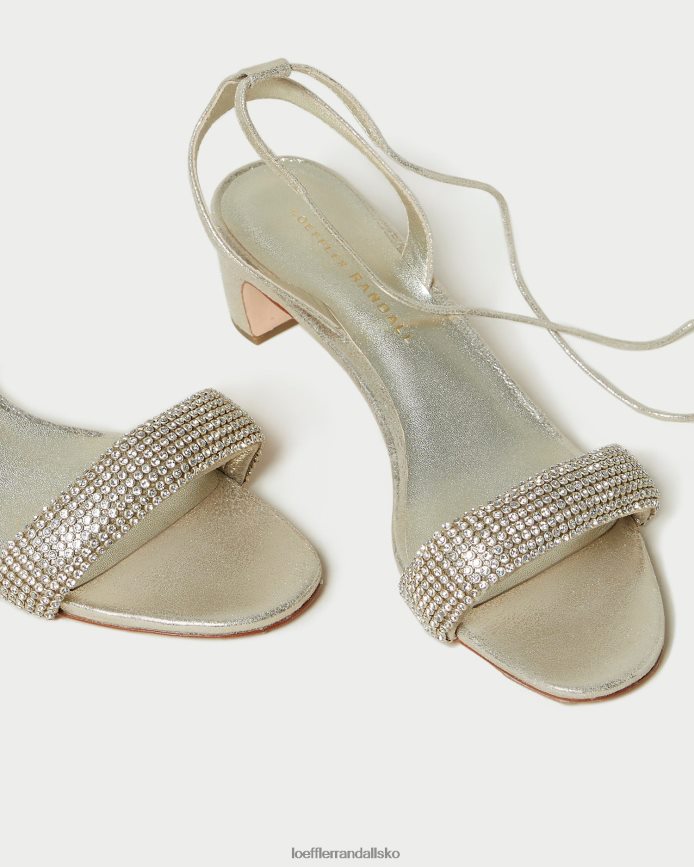 Kvinder Loeffler Randall jackie sandal med mellemhæl cappuccino sko P64XZ470