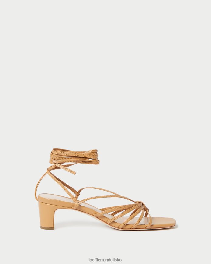 Kvinder Loeffler Randall lola knude snøre midt på hælen honning sko P64XZ497