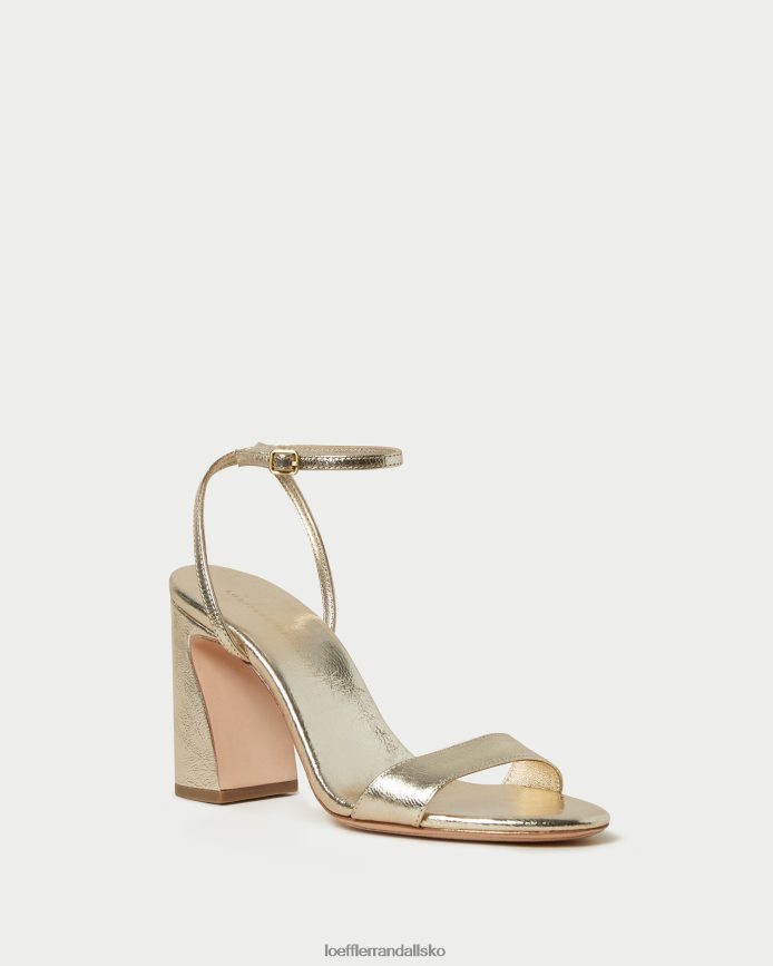 Kvinder Loeffler Randall malia sandal med buet hæl champagne sko P64XZ450