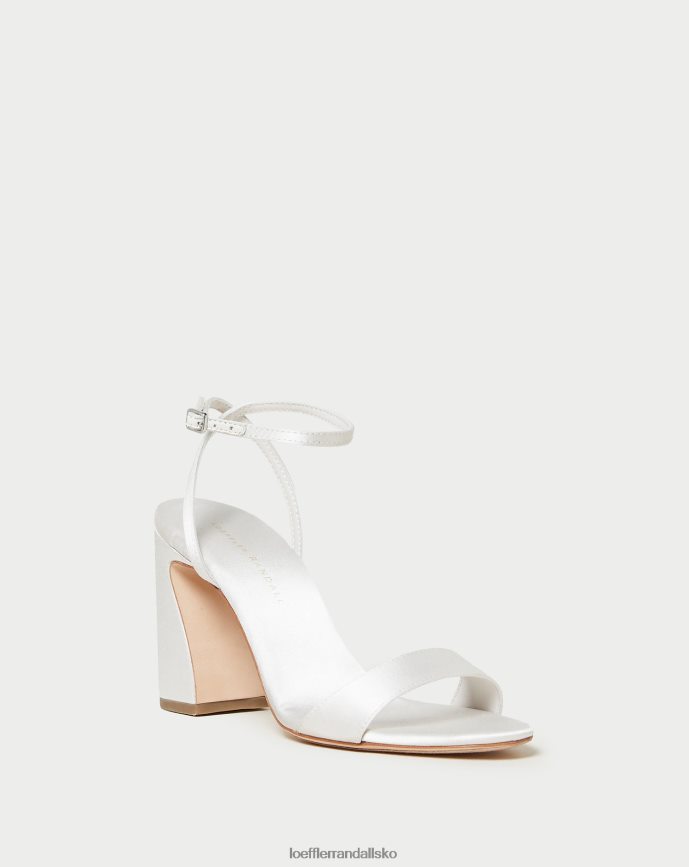 Kvinder Loeffler Randall malia sandal med buet hæl fløde sko P64XZ445