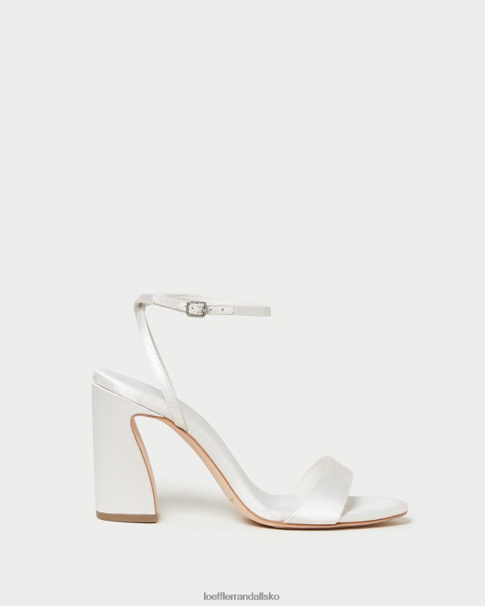Kvinder Loeffler Randall malia sandal med buet hæl fløde sko P64XZ445
