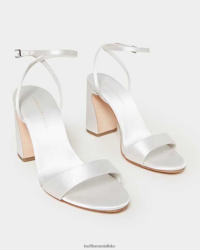 Kvinder Loeffler Randall malia sandal med buet hæl fløde sko P64XZ445