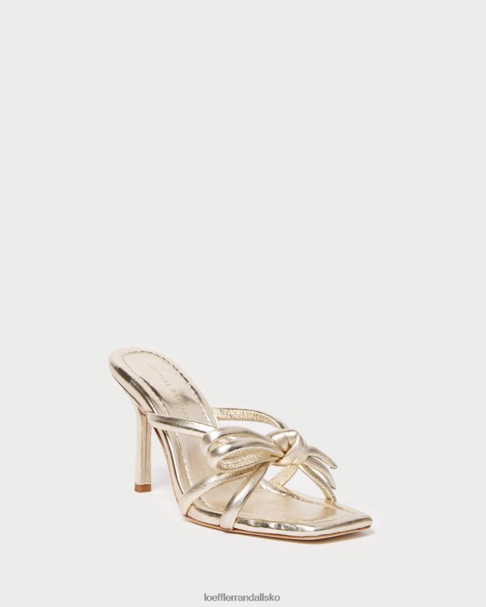 Kvinder Loeffler Randall margi sløjfehæl champagne sko P64XZ431