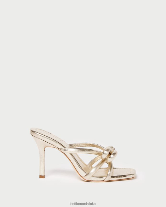 Kvinder Loeffler Randall margi sløjfehæl champagne sko P64XZ431