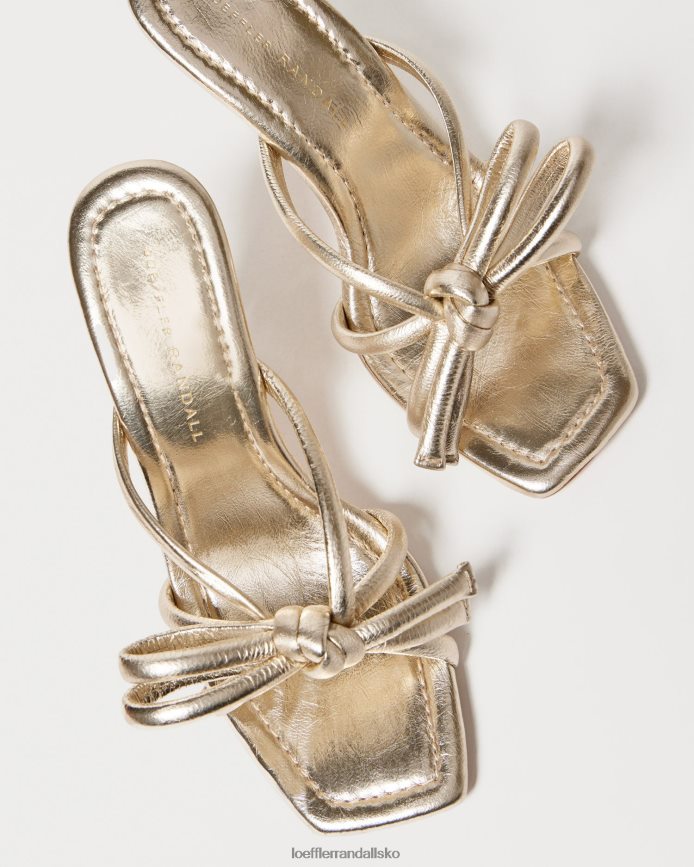 Kvinder Loeffler Randall margi sløjfehæl champagne sko P64XZ431