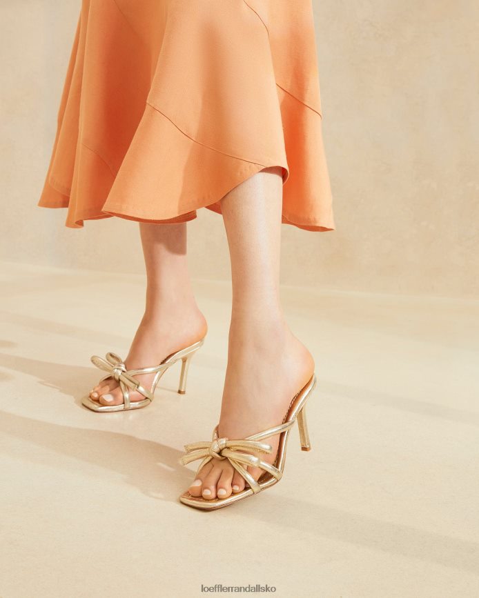 Kvinder Loeffler Randall margi sløjfehæl champagne sko P64XZ431