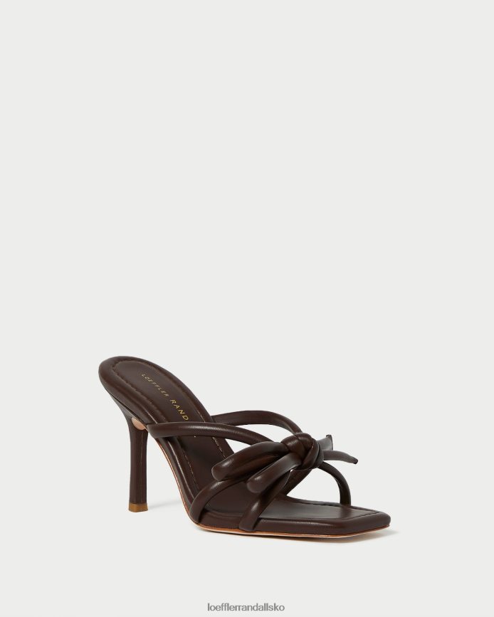 Kvinder Loeffler Randall margi sløjfehæl chokolade sko P64XZ499